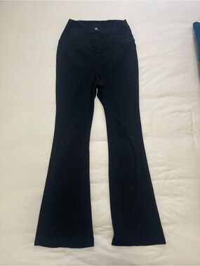 Black Boot-Cut Flare Yoga Pants